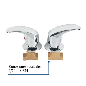 Foset Juego llaves empotrar roscables, palanca, Aqua
