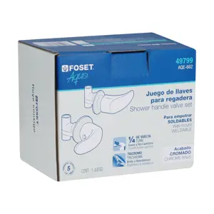 49799 / AQE-662 Foset Juego llaves empotrar roscables, palanca, Aqua