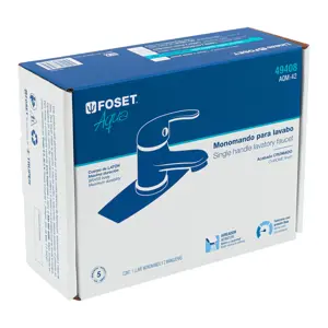 49408 / AQM-42 Foset Monomando lavabo cromo, AQUA