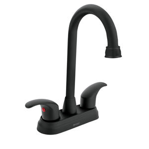 45623 AQM 62M TRUPER Mezcladora Negro Mate 4 P lavabo Tipo Bar 45623-aqm-62m-truper-mezcladora-negro-mate-4-p-lavabo-tipo-bar