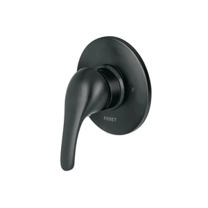 Foset Monomando para regadera, negro, AQUA