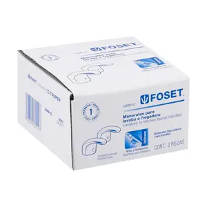 Foset Juego de manerales de palanca p/lav-fregadero, cromo, Aqua