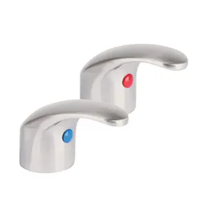 45715 / AQMM-62N Foset Juego de manerales tipo palanca p/lav-fregadero, satín,Aqua