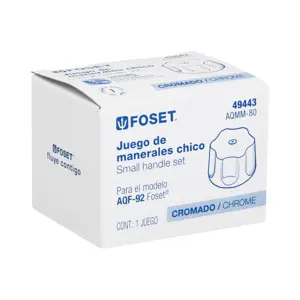Foset Jgo manerales hex para AQF-92 de pared, fregadero,cromo,Aqua