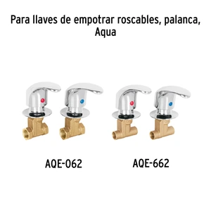 Foset Juego de manerales de palanca para regadera, negro mate,Aqua