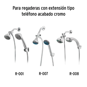 Soporte a pared, cromo, Foset Riviera