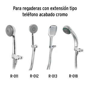 Manguera plástica de 1.5 m para regadera, Foset Aqua