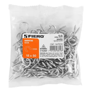 44378 / AR-18A Bolsa con 144 armellas abiertas de 18 x 50, Fiero