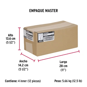 Bolsa con 144 armellas abiertas de 18 x 50, Fiero