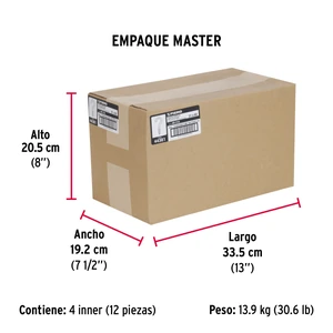 Bolsa con 144 armellas abiertas de 21 x 80, Fiero
