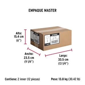 Bolsa con 144 armellas cerradas de 21 x 80, Fiero