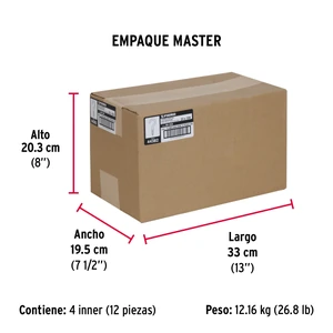 Bolsa con 72 armellas abiertas de 22 x 100, Fiero