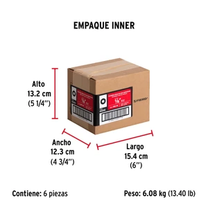 Bolsa con 1 kg de arandelas planas de 1/8
