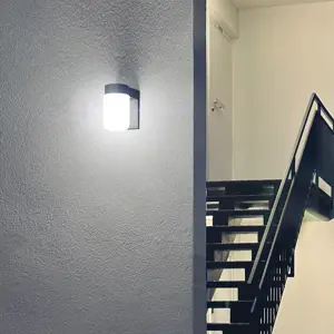 Arbotante de pared tipo vaso, lámpara no incluida, Volteck