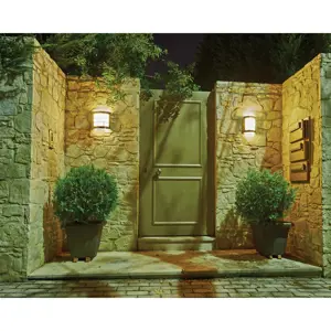 48011 / ARB-003L Volteck Arbotante decorativo de LED 15 W acero inoxidable luz cálida