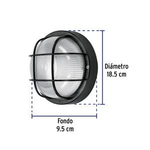Volteck Arbotante decorativo cuerpo de ABS, lámpara no incluida