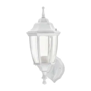 Volteck Arbotante tipo farol tradicional soportado p/exterior blanco