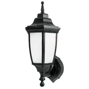 46341 / ARB-101L Arbotante de LED 8 W tipo farol soportado negro, Volteck