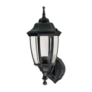 Volteck Arbotante tipo farol tradicional soportado p/exterior, negro