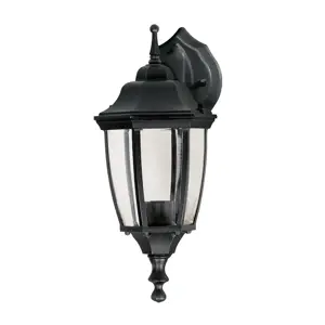 Volteck Arbotante tipo farol tradicional suspendido p/exterior negro