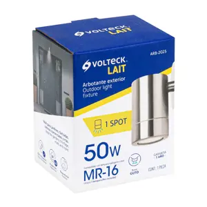Volteck Arbotante de acento 1 spot satín, lámpara no incluida