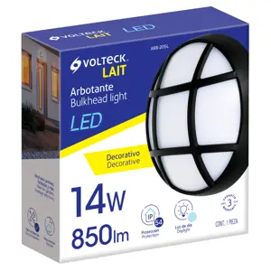 47099 / ARB-205L Arbotante decorativo de LED 14 W luz de día, Volteck