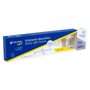 46347 / ARB-301L Volteck Arbotante decorativo de LED 10 W tipo barra para baño