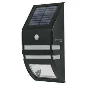 Arbotante solar LED con sensor de luz y movimiento, Volteck