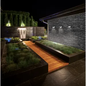 Arbotante solar con sensor de movimiento, 16 LED