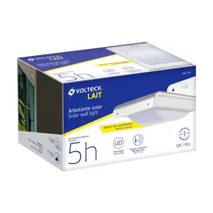 46359 / ARB-703L Arbotante solar con sensor de movimiento, 16 LED
