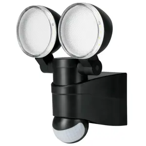 47338 / ARB-902L Arbotante LED 12 W negro con sensor de movimiento, Volteck