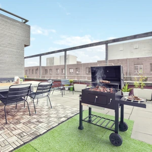 Asador de carbón de 24