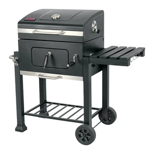 48248 / ASCA-24 Asador de carbón de 24' con tapa, negro, FIERO