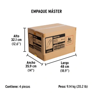 Aspiradora para auto, 20V, 1 batería 2Ah, PRETUL