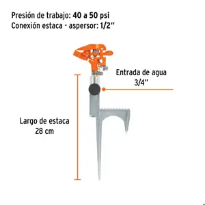 Truper Aspersor metálico 14