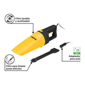 Aspiradora para auto, de 12 volts, Pretul