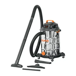 101525 / ASP-16X Aspiradora de sólidos y líquidos, 16 gal, acero inox, Truper