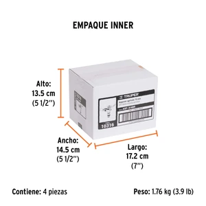 Aspersor agrícola de 3/4