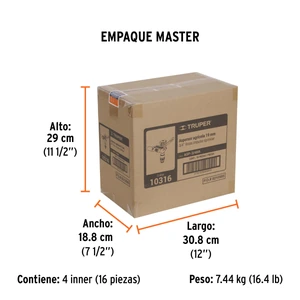 Aspersor agrícola de 3/4