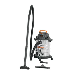 101523 / ASP-5X Aspiradora de sólidos y líquidos, 5 gal, acero inox, Truper