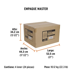 Aspersor base metálica, con 8 funciones, Truper