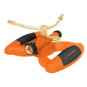 11298 / ASP-B3 Aspersor metálico de 3 brazos con base plástica, Truper