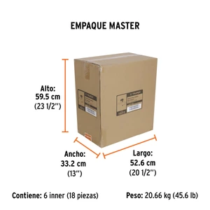 Aspersor base metálica, tipo manguera, Truper