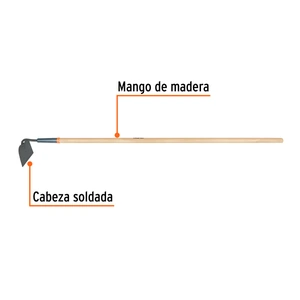 Azadón jardinero Classic, con collar, mango de 54