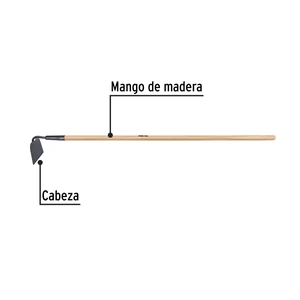 Azadón jardinero, mango de 48