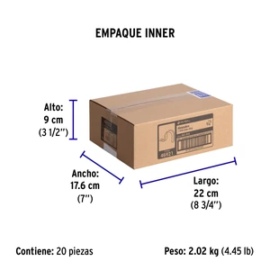 Bolsa con 10 abrazaderas 3/4