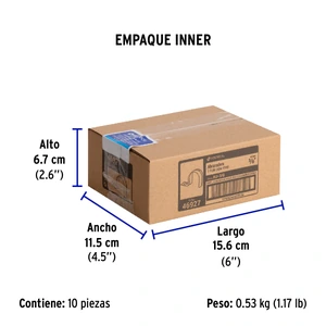 Bolsa con 10 abrazaderas 3/8