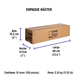 Bolsa con 10 abrazaderas 3/8