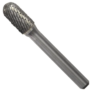 Lima rotativa, tipo SC-3, de 9.5 x 19 x 6.4 mm para desbaste pesado
