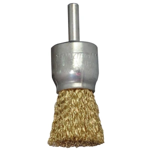 AUSTROMEX-1174 / 1174 Cepillo tipo brocha de ondulado con vástago de 25 x 0.30 x 6.4 mm para limpieza de superficies metálicas y remoción de soldadura, barniz, plástico y cualquier imperfección